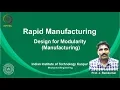 noc19-me24 Lec 7-Design for Modularity Part-1 of 4 Design for Manufacturing