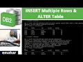 Inserting multiple rows DB2