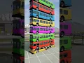 Download Lagu Mixed Rainbow Colour Buses Fall Crash!! Watch till End 😱