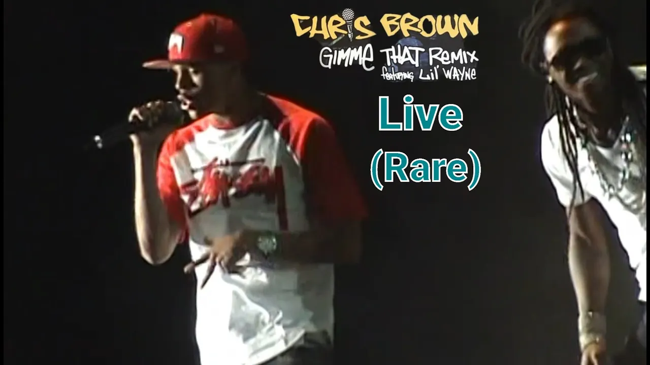 Chris Brown and Lil Wayne - Gimmie That Live Performance (Rare)