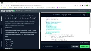 HackerRank Java - 7 Loop 2