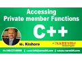 Accessing Private member functions in C C Tutorial Mr Kishore