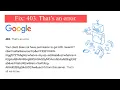 403 That s an error Your client does not have permission to get URL from server Young Researchers
