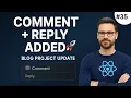 Add Comment and Reply Feature in Blog App Spring Boot Project Tutorial in Hindi