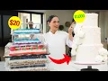 TURNING 5 GROCERY STORE CAKES INTO A 1 000 WEDDING CAKE