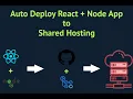 Auto Deploy Fullstack Node js React App to cPanel Shared Hosting GitHub Actions FTP