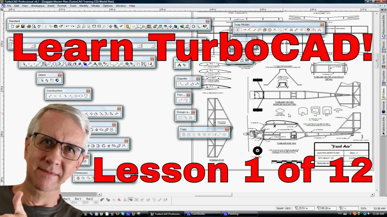 Lesson 1 of 12 - Introduction to TurboCAD