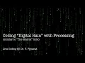 Coding Digital Rain with Processing similar to The Matrix title Live Creative Coding