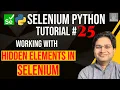 Selenium Python Tutorial - How to handle Hidden Elements in Selenium