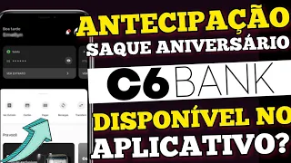 EMPRÉSTIMO FGTS BANCO C6BANK! DISPONÍVEL NO APLICATIVO?
