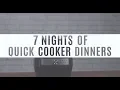 7 Nights of Quick Cooker Dinners Pampered Chef