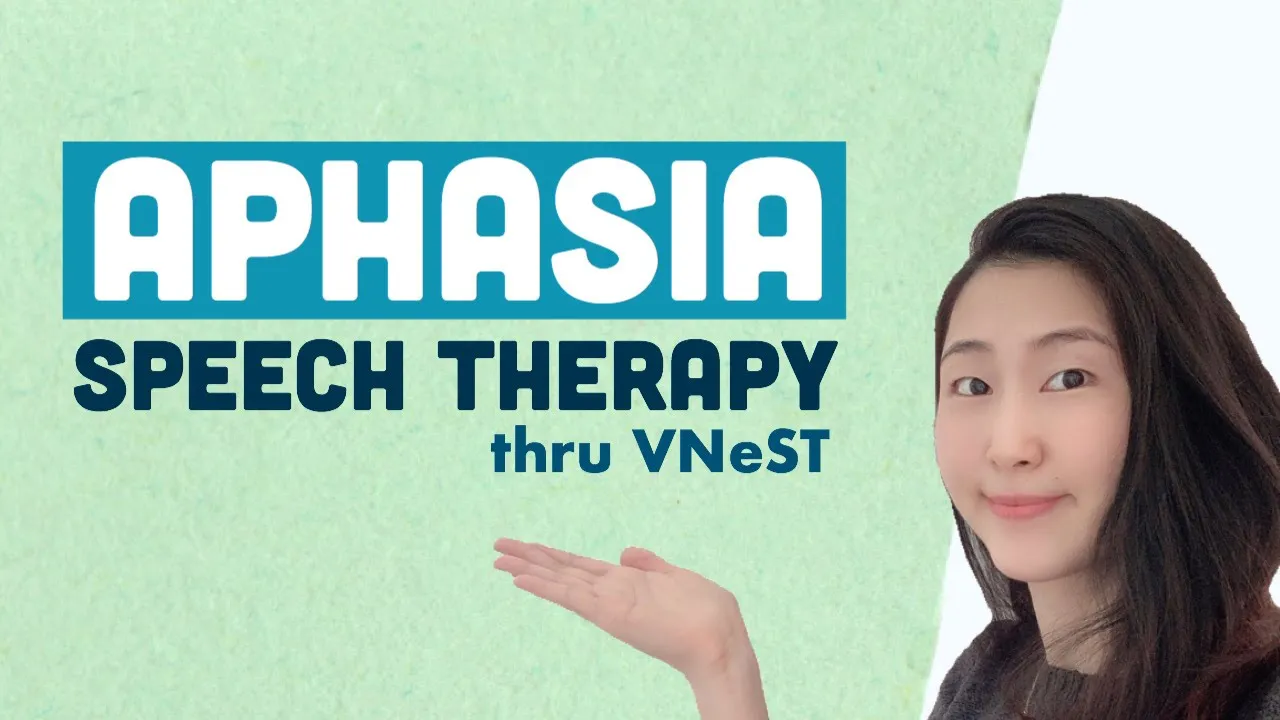 Outline Video Speech Therapy for Aphasia - VNeST Verbal Network Strengthening Treatment #worksheets