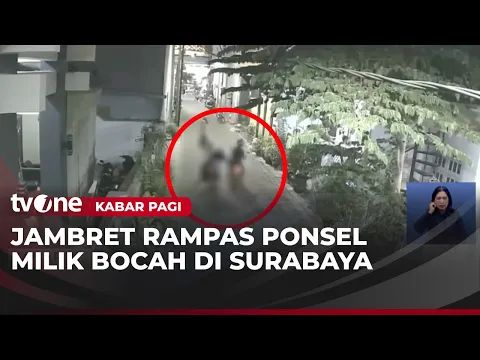 Detik-detik Bocah Jadi Korban Jambret Hingga Jatuh Tersungkur | Kabar Pagi