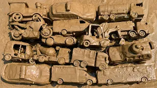 Cleaning Lot's of Muddy Toy Vehicles | PlayToyTime TV