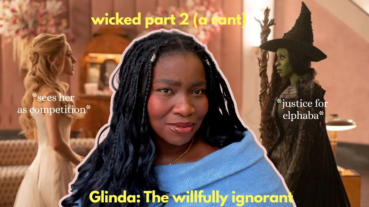Glinda is not a friend and saw Elphaba as competition, let's be real (a wicked part 2 rant)