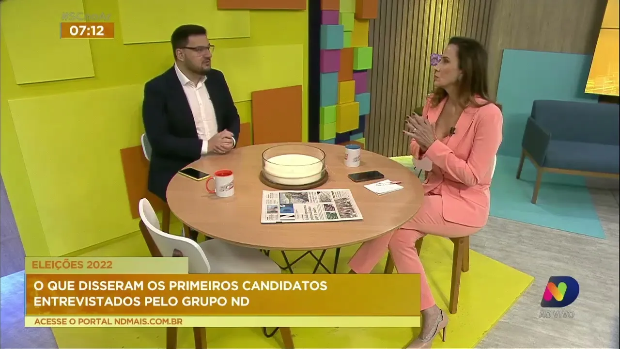 Eleições 2022: Candidatos ao governo de SC são entrevistados pelo grupo ND