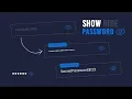 Show Hide Password with Floating input Placeholder Text Animation HTML CSS and JS