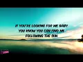 FOLLOWING THE SUN - Super Hi & Neeka | Lyrics Video