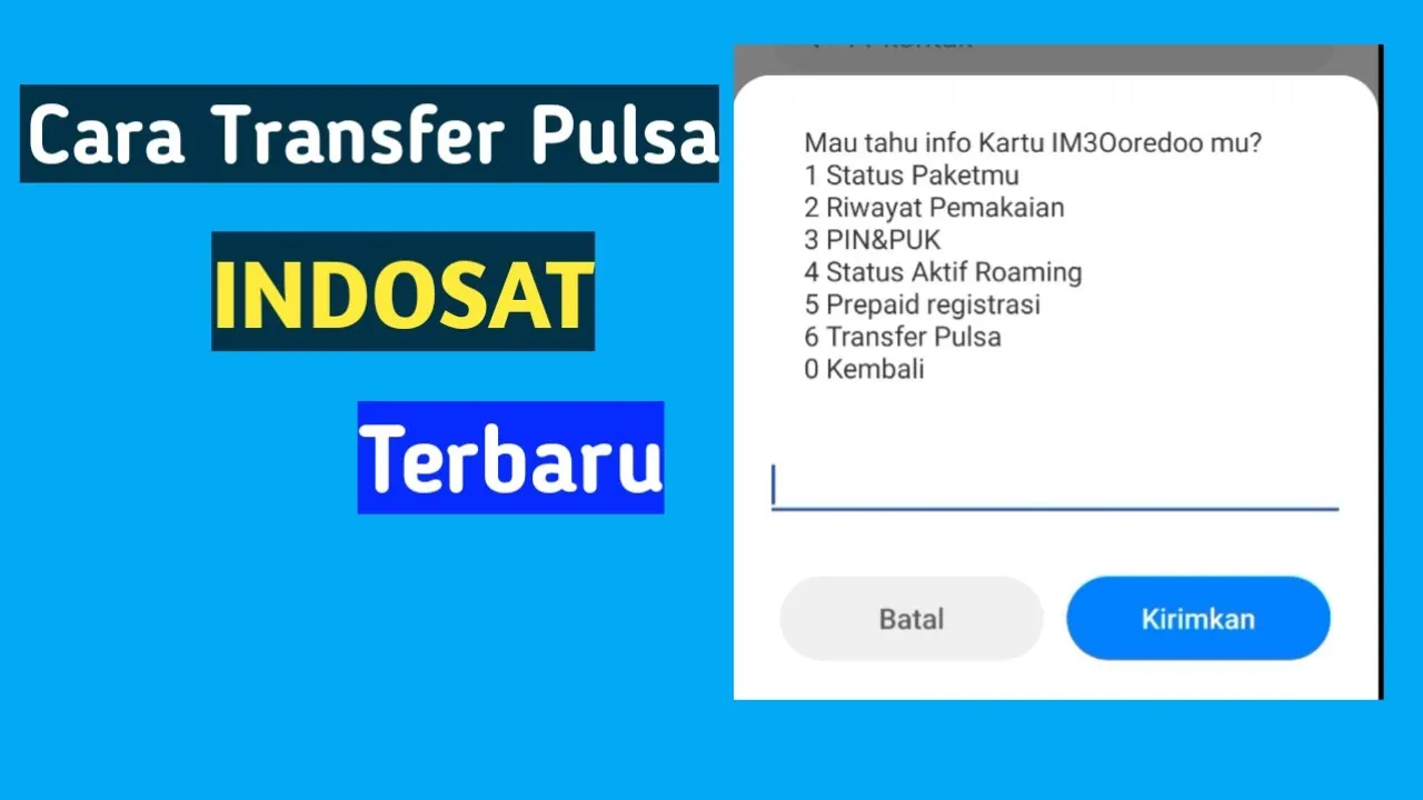 Cara mudah transfer pulsa ke sesama indosat