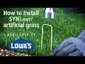 How to install SYNLawn artificial grass available at Lowe s Home Improvement