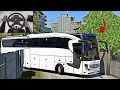 Download Lagu Bus Simulator - Smooth Bus Driving Through Beautiful Tirana | Steering Wheel Gameplay