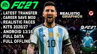 fifa 16 mobile mod ea fc 26 android offline career mode update kits 2026 27 real faces u0026 transfers