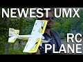 NEWEST UMX RC Plane UNBOXING Maiden Flight Initial Review E-flite UMX Timber X