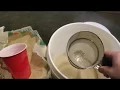 Sand Blasting using Sifted Play Sand