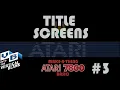 Atari 7800 Basic Exploration Title Screens