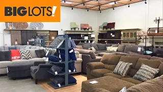 BIG LOTS SOFAS COUCHES SECTIONALS ARMCHAIRS HOME FURNITURE SHOP WITH ME SHOPPING STORE WALK THROUGH