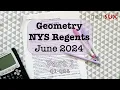 Geometry NYS Regents June 2024 Part 1 MathSux