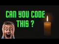 Candle Flame Animation CSS HTML CSS Coding Challenge 1