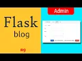 Python Flask Tutorial Flask Admin panel Flask crash course for beginners