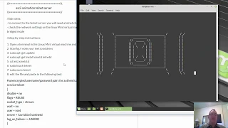 Star Wars ASCII animation server using Python Telnet and Linux Mint