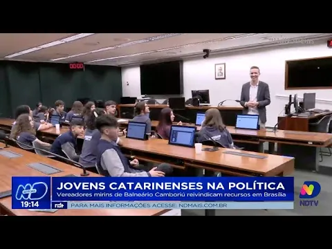 Jovens catarinenses na política: vereadores mirins reivindicam recursos em Brasília
