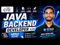 Citi Hiring Java Backend Developer 2026 Freshers Eligible Pune Jobs Software Developer Role
