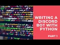 Coding a Discord bot with python - Part 1 Ping pong
