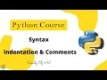 Indentation Comments in Python Python Course Society of AI