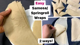 Download Easiest SAMOSA \u0026 Springroll Wraps at home/ Step by step /2 Ways MP3