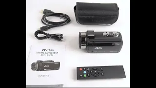 how to unbox setup and use your new vivitar 4k camcorder dvr4k