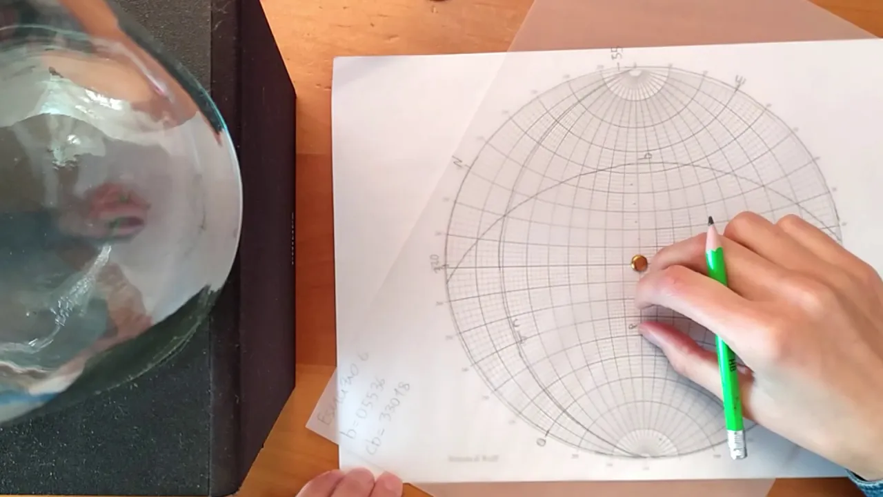Esercizio 6 Stereonet - Determinare direzione e verso della paleocorrente 2