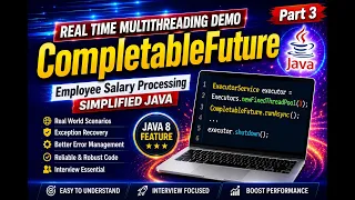 Real-Time Employee Salary Processing with CompletableFuture Java Interview Question MultiThreading