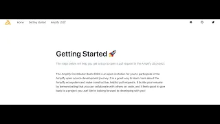 Quickstart - Contribute to AWS Amplify JS in under 15 minutes