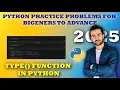 Python Quiz Challenge Master the type Function Data Types Explained