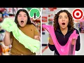DOLLAR TREE VS TARGET SLIME CHALLENGE