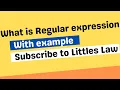 What is Regular expression in Performance testing explained with example