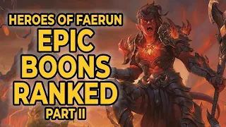Tier Ranking the Epic Boons in Heroes of Faerun Part 2