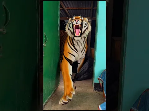 One Tiger Moment Sends Everyone Running! 🐯😂