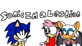 Sonic im a lesbian meme animation