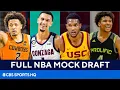 FULL 2021 NBA Mock Draft Cade Cunningham Jalen Suggs MORE ALL 30 1st Round Picks
